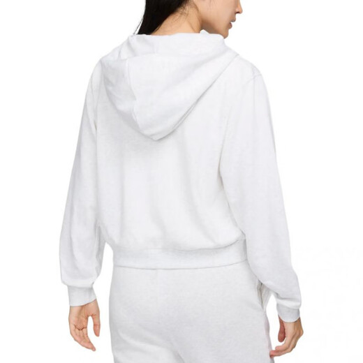NIKEChill Terry Solid Color Loose Zipper Hooded Jacket Women's Birch Heather Birch Heather XS