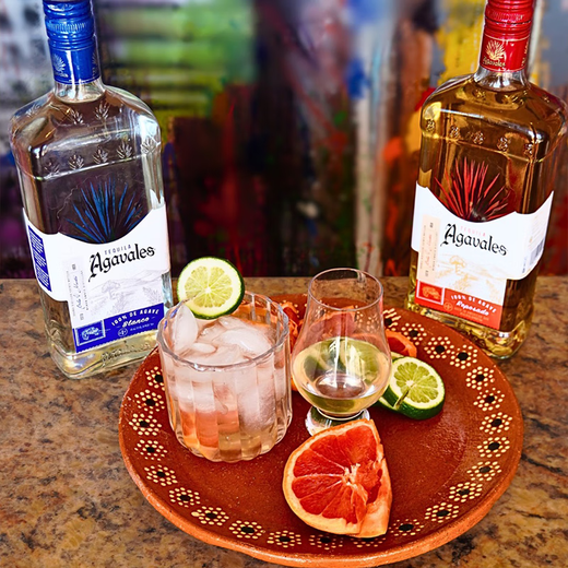 Acavilas gold and silver tequila agavales tquila foreign wine bartending base liquor tequila originally imported from Mexico silver tequila Blanco 750mL 1 bottle