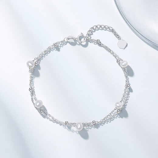 Chao Acer PT950 Platinum Pearl Bracelet Gift Pricing Platinum SCP43700001 Chain length about 16cm + tail chain