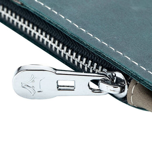 Sac de passeport en cuir authentique pour hommes et femmes, portefeuille de voyage antivol, fermeture éclair multifonctionnel, clip de billetteur ultra-mince, sac d'identité, noir