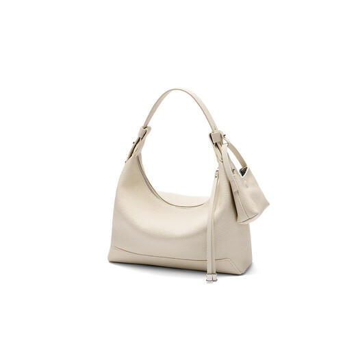 
Belle bag women 25 texture commuter one-shoulder crossbody handheld hobo armpit bag 9275BBX5 white
