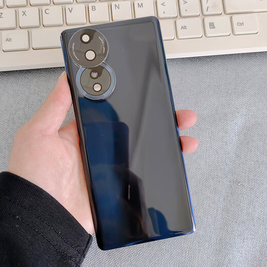 Suitable for 80 glass back cover honor80PRO to replace the original back shell battery cover 80se mobile phone rear screen 80 microwave blue + frame + heat dissipation sticker