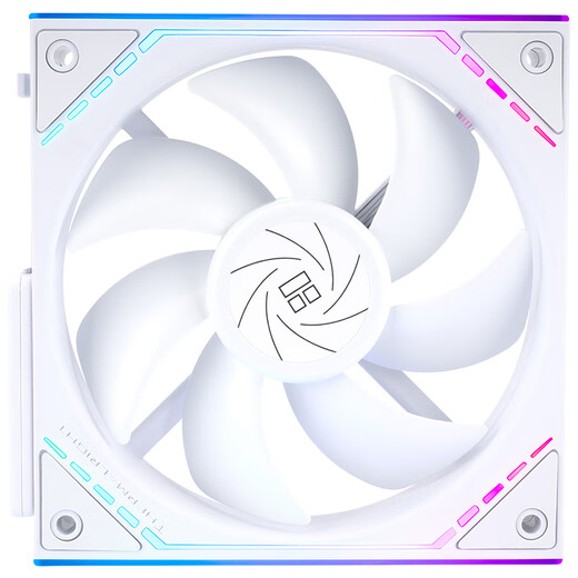 Thermalright(利民) TL-M12QW X3 12cm纯白风压扇 无线材拼接机箱风扇 积木风扇 2000转速PWM  幻彩无限镜框 