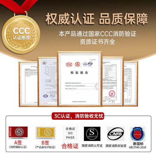 Bestian Fire Emergency Sign Light National Standard LED Safety Exit Light Escape Channel Emergency Evacuation Sign Single Sided