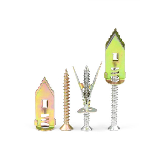 Thousand-speed wheel driven gypsum board expansion screw fiber cement board Ete board thermal insulation board special expansion nail expansion tube + M4*35 color zinc nail 50 sets