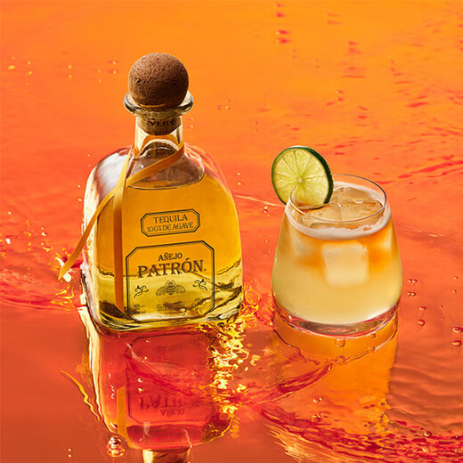 Téquila à coussin doré vieilli patron, importé du Mexique, direct à l'étranger, 1000 ml de coussin doré âgé de 1000 ml