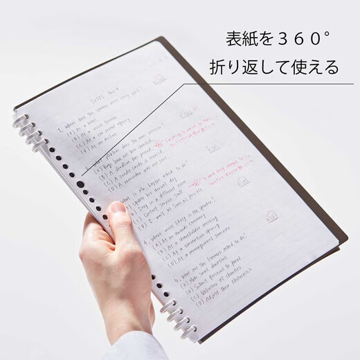 Kingjim Jingong Lose Leaf Book Neues CN9854Te Lose Leaf Book Hochwertiges Lose Leaf Notebook Notebook Großer CN9856te Lose Leaf Notebook A4-R-Pink