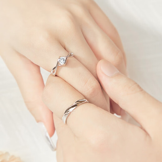 Fako pt950 eternal platinum ring, couple's ring, platinum pair, proposal, engagement, wedding, birthday, platinum model-eternal couple's ring