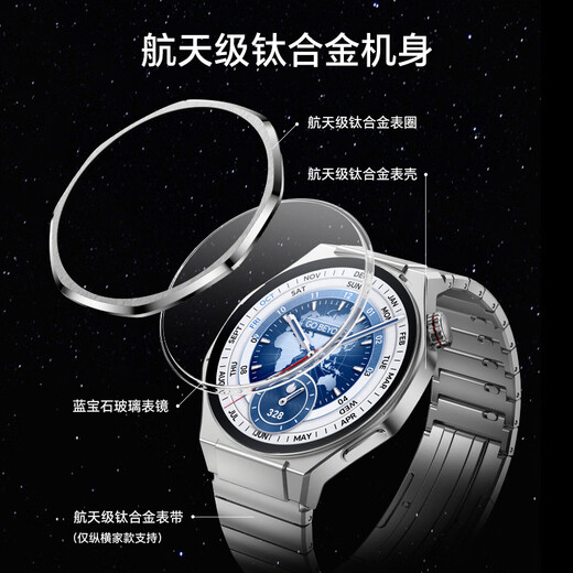 荣耀（HONOR）手表5 Ultra 46mm 黑色 国家补贴15% 旗舰潜水eSIM手表 蓝宝石钛合金 腕上AI心脏健康守护智能手表