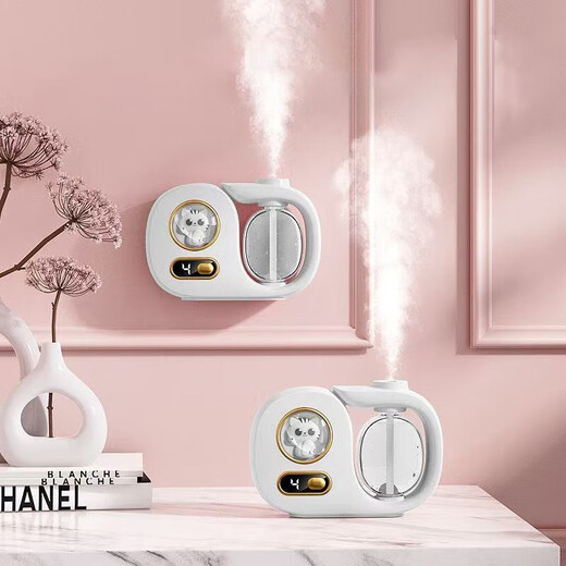 Aromatherapy machine household automatic fragrance machine fragrance machine essential oil air freshener diffuser machine hotel toilet deodorizing perfume indoor white digital display version aromatherapy machine 1 set + 3 bottles of essential oil pink encounter fragrance