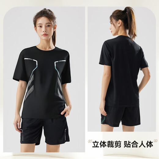 Victoria Traveller Sportset Frauen Laufgeschwindigkeit Trockene Kleidung Badminton Kleidung Sommer Sportshorts T-Shirt Yoga Fitness Kleidung