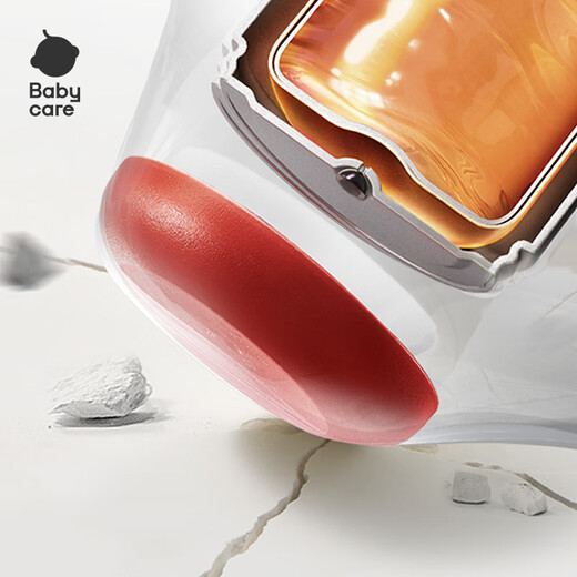 babycare保温杯儿童霸王龙316不锈钢水壶吸管水杯婴儿宝宝学饮杯小企鹅杯 【新款】背带款-光电青 450ml