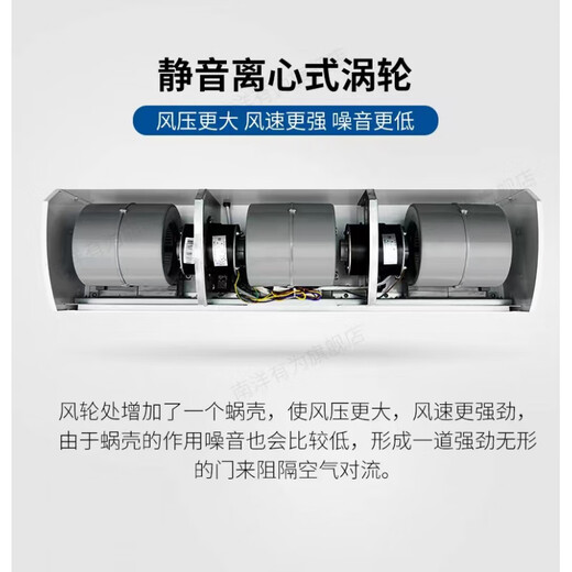 Nanyang Youwei Zentrifugal Luftvorhangmaschine 3,5 bis 5,5 Meter High Industrial Lüfter Kühlung Aufbewahrung Gewerblicher Luftvolumenluftvorhang 1,8 Meter FM-3518-L