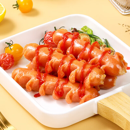 Anjing Xiaoqiu ANJOY XIAOCHU Original wheat sausage 1050g Flowering crispy grilled sausage hot dog Night market barbecue snacks