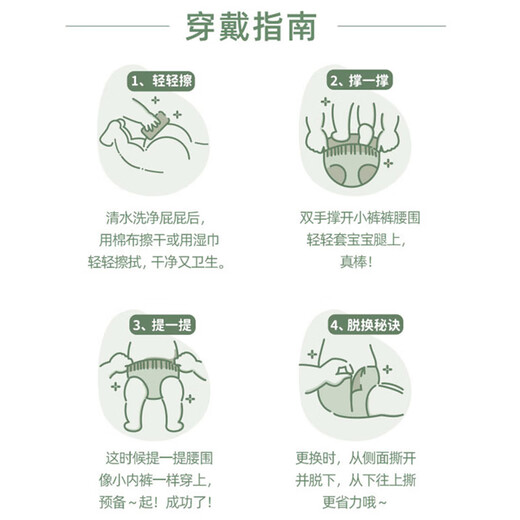 小柔熊成长裤透气婴儿尿不湿柔软透气纸尿片拉拉裤防侧漏超柔超薄透气 成长裤XXXL码30片(大于17kg)