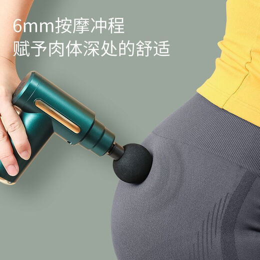 Nuevo [auténtico] Fascia alemana Fascia Massager Handheld Muscle Vibration Massage Massage Vértebras cervicales y cintura y trasera LCD Flagship Version [Negro] 3888 Turn/4 Gear + 4 Heads + puro de alta calidad [Gun de fascia profesional] Super Alemán Super]