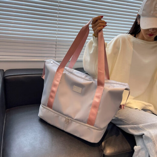 
Travel bag short distance lightweight handbag new style trolley case student large capacity luggage bag storage gym bag black single size