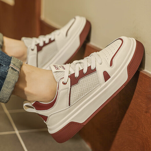 Zapatos de mejora de la altura de BFGN para hombres en primavera y verano Nuevos zapatos casuales transpirables y a prueba de olores para hombres INVISIBLE ALIGHTA COMA DE MENORES AMBRES AMBRES DEL ALTO DEL SPORTA 1396 metros Rojo [MESH]-Código deportivo de estilo regular 42