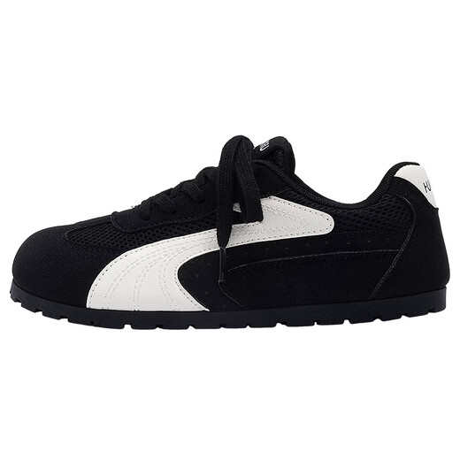 Zapatos de entrenamiento alemán global alemán 2025 Summer New Women's Shoes All-Path Breathable Ligero Ligero informal Sports Board Black 38