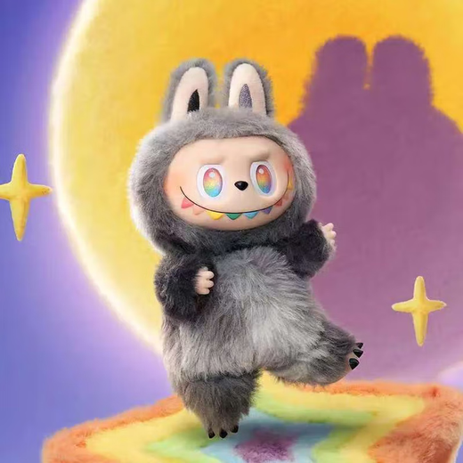 Motherland version - LaBuBu Macaron sitting on the party rubber-encapsulated face blind box front high-energy imitation 3.0 generation new 3.0 front high-energy series hidden version [ID]