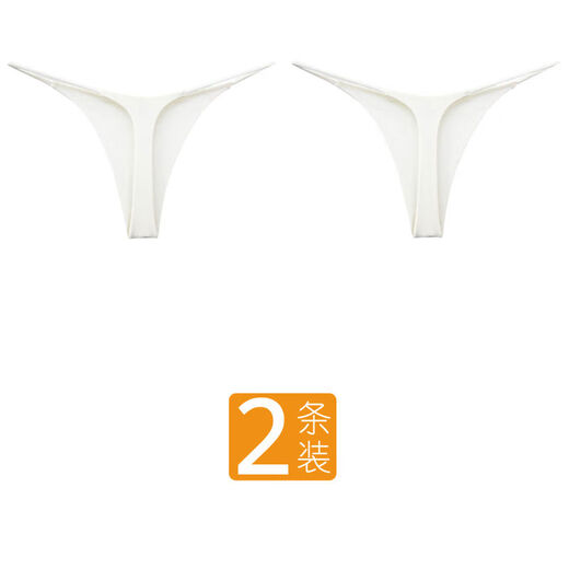 European and American thin-strap thongs for women, pure desire, sexy, traceless sports and fitness invisible t-string pants for women, low waist, large size, fat mm 01, white, 2 packs, S recommendation: 80-100Jin Jin is equal to 0.5 kg
