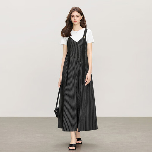 Ihre altersreduzierenden Overalls 2025 Sommer Neue Frauen mit breitem Bein spleißen lose Hose mit hoher taillierter Schleuder