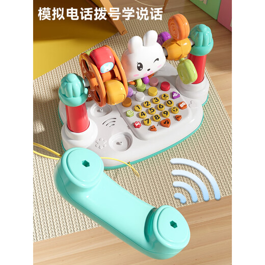 Allied Infant Early Education 0-1-Jährige Spielzeugbaby 6-12 Monate alte Musik überreden Artefakt für Kinder 69 [10 in 1] Multifunktionale grüne Baby Story-Maschine