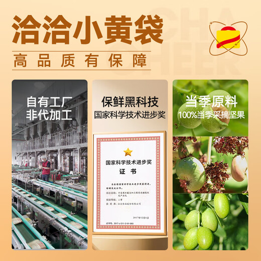 洽洽小黄袋每日纯坚果1050g/盒42袋休闲零食混合坚果健身专属礼盒端午