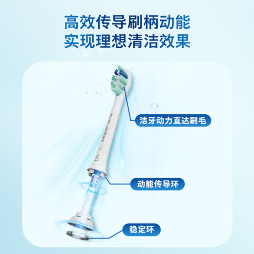 Philips electric toothbrush head 7x plaque removal clean type 3-pack HX9023, suitable for Diamond 3 series HX6/HX3/HX51 series