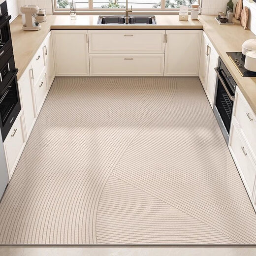 
Kitchen anti-slip mat oil-resistant and dirt-resistant can be rinsed kitchen floor mat pvc waterproof and oil-resistant, free washable floor mat kitchen 15917-Qingyuandai 200x300cm (clean waterproof and oil-resistant as soon as you wipe)