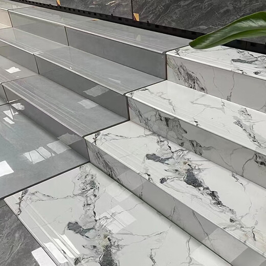 Carrelage de marche d'escalier marchepieds intégrés carrelage de marche en marbre carrelage d'escalier carrelage de marche épaissi pierre de marche DK13565 vernis intégré tout céramique 480X1350 autres