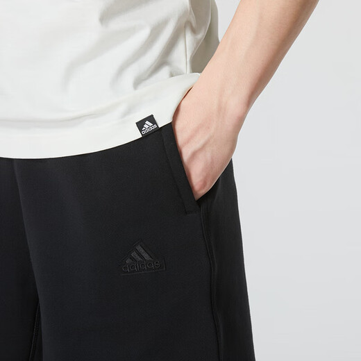 Adidas knitted cotton shorts men's pants summer terry sweatpants loose breathable casual 5-point pants IP3932 IC9756 S 120-135Jin [Jin equals 0.5 kg]