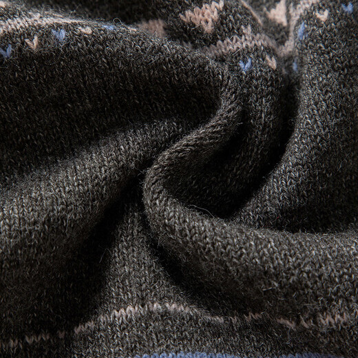 Late white 2025 winter style, popular this year with sheep wool Fair Isle sweater, short knitted cardigan for women, floral gray L