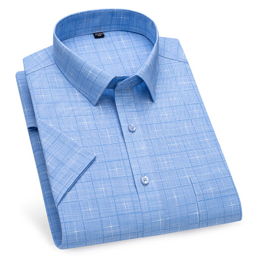 Gy Yageol Camisa de manga corta Summer Nuevo algodón de algodón puro para hombres Camiseta de algodón de algodón de mediana edad de mediana edad Dad DX6622 38