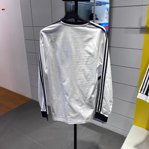 阿迪达斯 （adidas）三叶草Adicolor三条纹男子运动休闲长袖T恤IA4879 IA4877 IA4879白色 190 XXX/112A