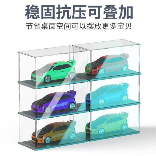 Acrylic high transparent display box building block Lego toy doll storage display box racing model dust cover customization high transparent figure storage box 20*10*10cm