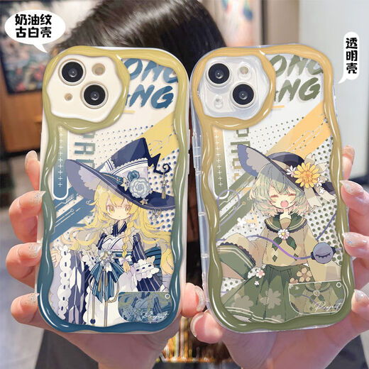 锟霖屹东方project魔理沙古明地恋手机壳适用华为小米OPPOvivoy78苹果15 奶油纹透明壳-W14124 iPhone 其他型号