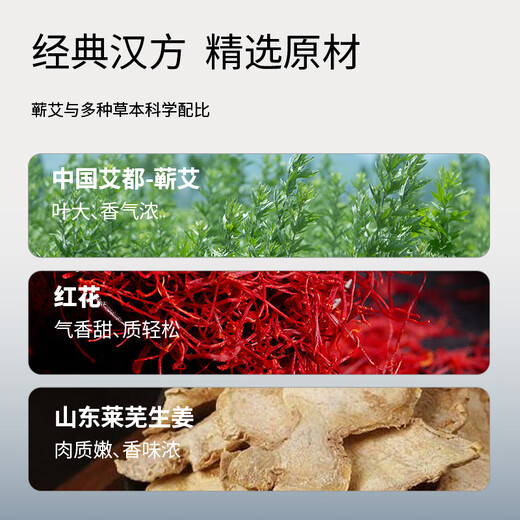 元气地带蕲艾艾草贴5片/盒腰椎颈部全身贴肩颈艾草精油蒸汽热敷发热贴1盒