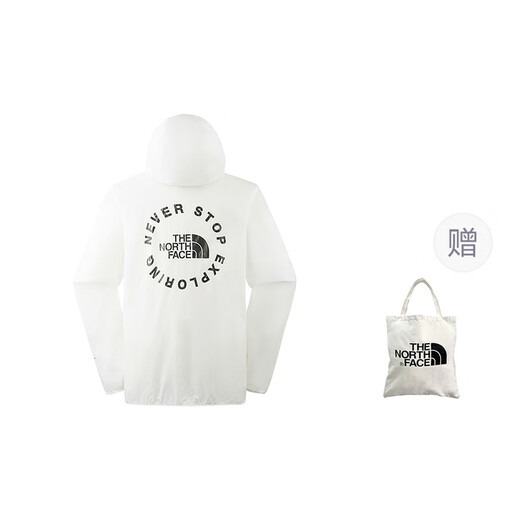 北面北面THE NORTH FACE 城市户外系列 背面字母Logo印花连帽 雪峰白 S