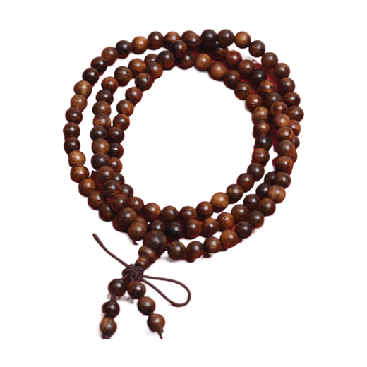 Yadige Putuo Mountain bedruckte Huanghuali 108 buddhistische Perlen zum Tragen in der Hand, Rosenkranz-Holzperlen 6 mm