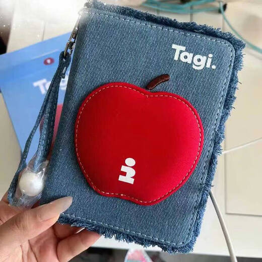 Tagi苹果护照夹出国旅行证件护照保护套平平安安牛仔卡包可爱收纳 平平安安款