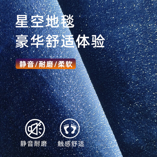 迈宽2025款岚图梦想家中排星空地毯蓝图free商务车二排脚垫前排后备箱 蓝色星空毯13540cm(柔软毯面