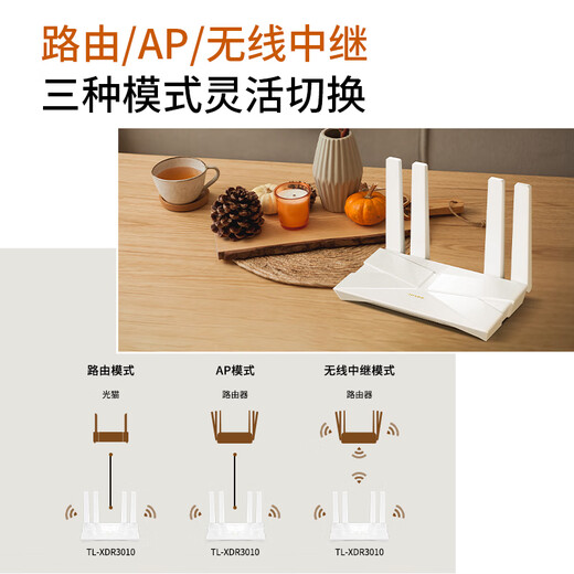 TP-LINK Avenue series full-blooded WiFi6 home Gigabit wireless router 5G dual-band easy-to-mesh high-speed wall penetration king AX3000 full Gigabit XDR3010