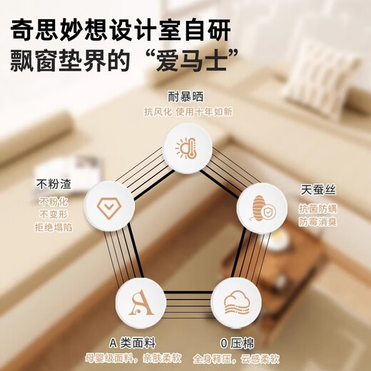 Whimsical mother-and-baby grade bay window cushion and window sill cushion for all seasons, 2025 new style, light luxury and high-end sense, removable and washable seat cushion customization. For customization, please contact customer service to place an order. Skin-friendly