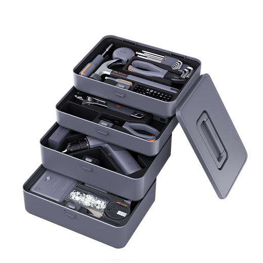 Jimmy Home Toolbox Electric Drill Multifunctional Household Set Special Repair Hardware Power Tool Combination Jimmy Box X4-ABCF
