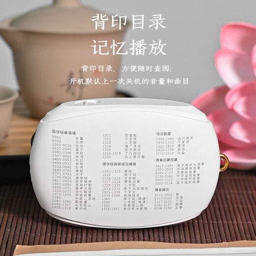善愿912迷你小型播放机插卡充电播放器放歌机音乐机高清音质音箱 中文显示屏（1396首含16G卡）