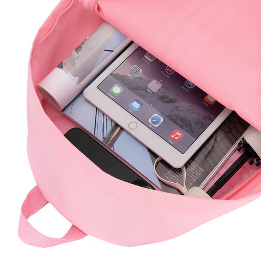 
Adidas official ship store backpack men's bag women's bag new outdoor double travel fashion shoulder bag convenient sports bag storage and leisure IS7046 pink/white