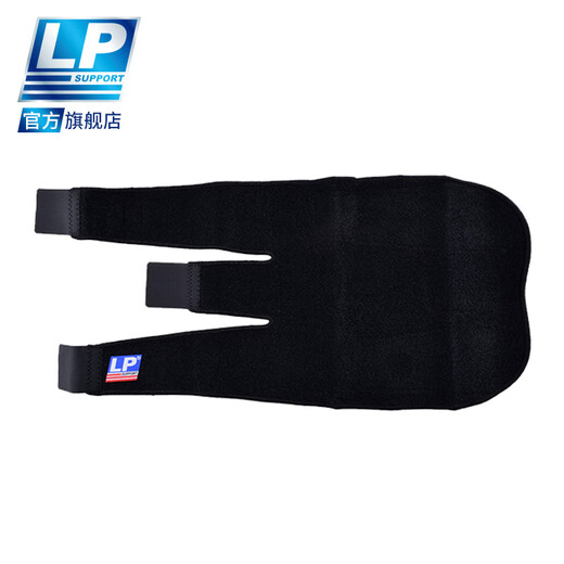 LP SUPPORT756 轻薄透气型护膝 健身跑步骑车登山网排足篮羽毛球运动护膝 756CA黑色单只 均码