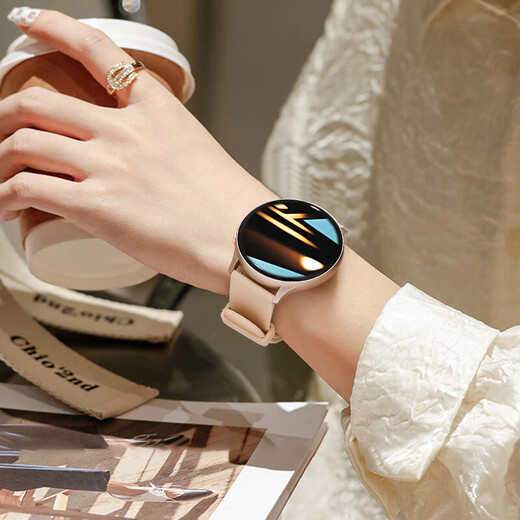 Huawei calls for Hongmeng mobile phone WATCH GT5 smart watch for women to measure blood pressure and health sports bracelet lychee pattern butterfly buckle black skin [24h health monitoring