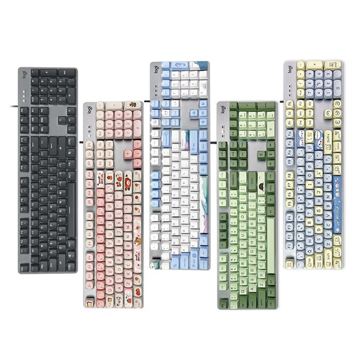Logitech SF new Logitech k845 wired mechanical keyboard whale fall blue shaft tea red shaft e-sports game office high appearance K845 tea sweep whale signature customized keycap + SF Express